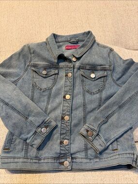 Girls Light Wash Denim Jacket by
